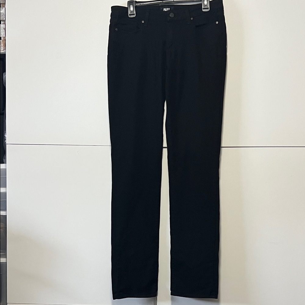 PAIGE Black Skyline Straight Jeans